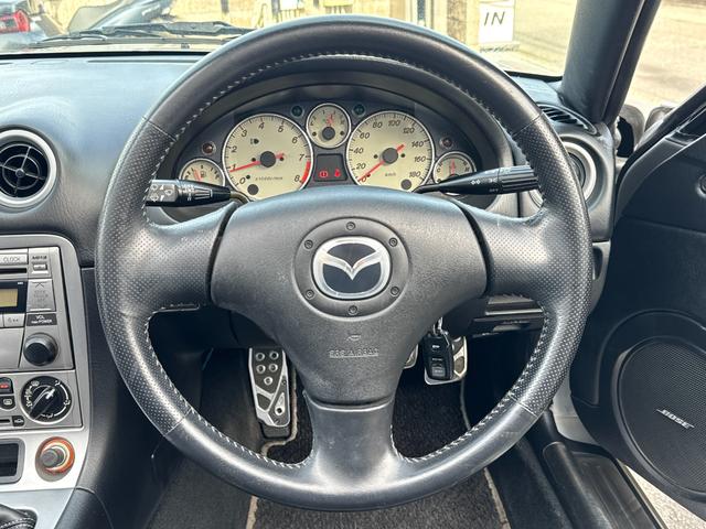 ロードスター VS コンビネーションA TEIN車高調 Boseサウンド 革シート Le Braフルブラ 社外LEDヘッドライト 社外15インチアルミ フロントフォグ 社外ミラー 新ガス対応 リヤガラスス 社外キーレス 社外エアクリ(43枚目)