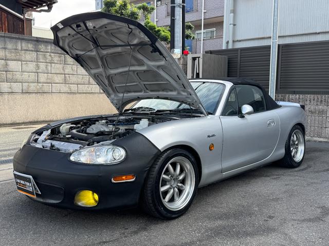 ロードスター VS コンビネーションA TEIN車高調 Boseサウンド 革シート Le Braフルブラ 社外LEDヘッドライト 社外15インチアルミ フロントフォグ 社外ミラー 新ガス対応 リヤガラスス 社外キーレス 社外エアクリ(72枚目)