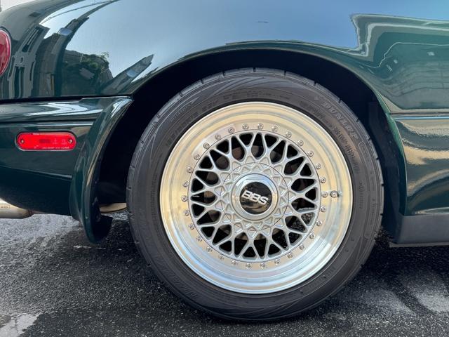 ユーノスロードスター Vスペシャル タンレザーシート 専用スカッフプレート 専用フロアマット プッシュスタート オートエグゼマフラー BBSアルミ NPG車高調 KENWOODツイーター CD/MDレシーバー ETC 記録簿13枚(14枚目)