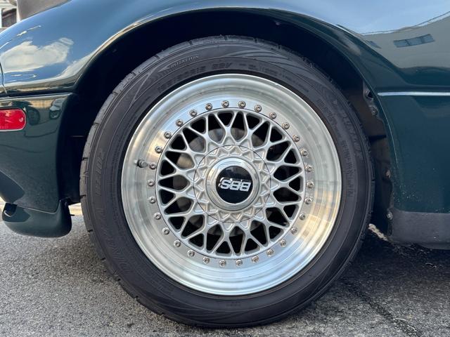 ユーノスロードスター Vスペシャル タンレザーシート 専用スカッフプレート 専用フロアマット プッシュスタート オートエグゼマフラー BBSアルミ NPG車高調 KENWOODツイーター CD/MDレシーバー ETC 記録簿13枚(16枚目)