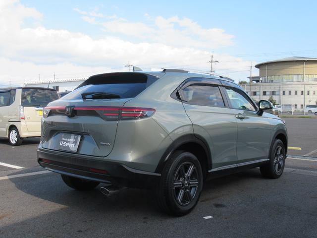 ヴェゼル e:HEVX・HuNTパッケージ ギャザズナビ Bluetooth CD・DVD再生 フルセグTV バックカメラ LEDヘッドライト 純正アルミホイール 弊社デモカー 本革巻きステアリング ホンダセンシング スマートキー(9枚目)