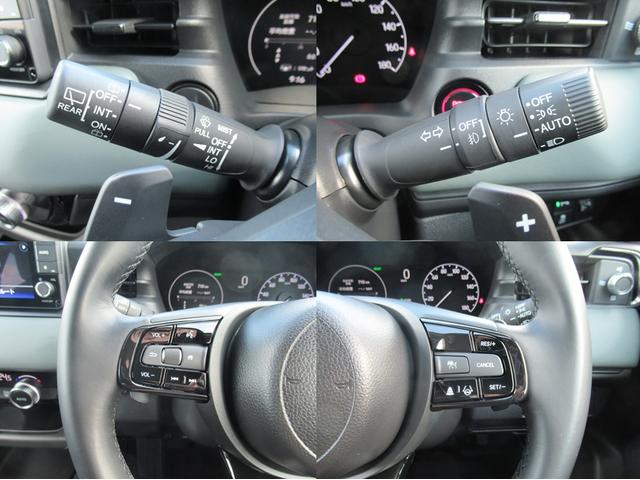 ヴェゼル e:HEVX・HuNTパッケージ ギャザズナビ Bluetooth CD・DVD再生 フルセグTV バックカメラ LEDヘッドライト 純正アルミホイール 弊社デモカー 本革巻きステアリング ホンダセンシング スマートキー(19枚目)