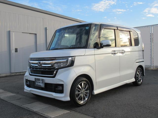 N-BOXカスタム L ギャザズディスプレイオーディオ Bluetooth CD・DVD再生 ワンセグTV バックカメラ 前後ドラレコ シートヒーター 電子制御パーキングブレーキ 左側電動スライド 純正アルミホイール(6枚目)