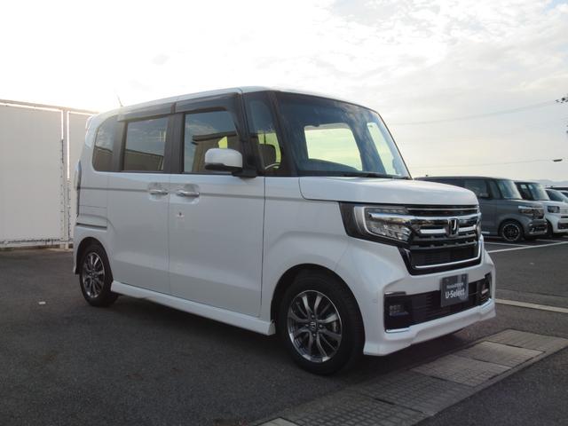 N-BOXカスタム L ギャザズディスプレイオーディオ Bluetooth CD・DVD再生 ワンセグTV バックカメラ 前後ドラレコ シートヒーター 電子制御パーキングブレーキ 左側電動スライド 純正アルミホイール(10枚目)