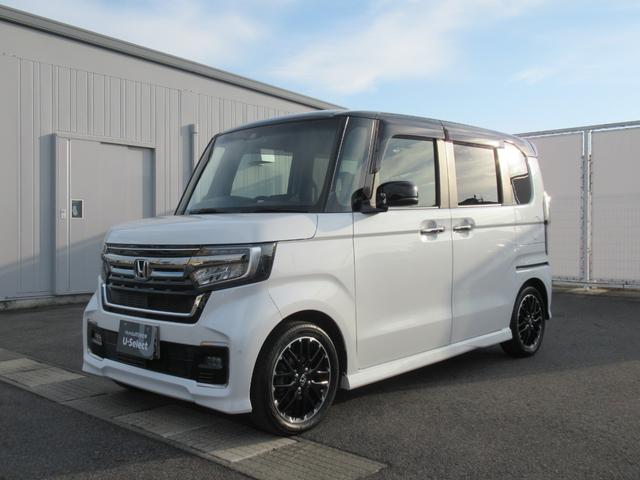 N-BOXカスタム Lターボ ギャザズナビ Bluetooth CD・DVD再生 フルセグTV バックカメラ 前後ドラレコ アドバンスドルームミラー 両側電動スライド シートヒーター 純正アルミホイール シートバックテーブル(6枚目)