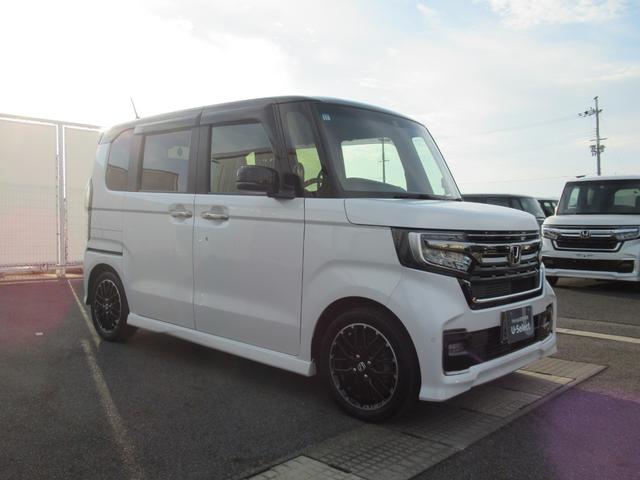 N-BOXカスタム Lターボ ギャザズナビ Bluetooth CD・DVD再生 フルセグTV バックカメラ 前後ドラレコ アドバンスドルームミラー 両側電動スライド シートヒーター 純正アルミホイール シートバックテーブル(10枚目)