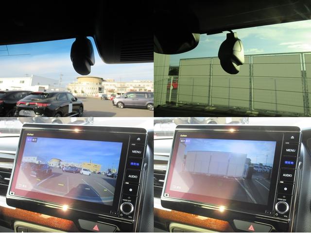 N-BOXカスタム Lターボ ギャザズナビ Bluetooth CD・DVD再生 フルセグTV バックカメラ 前後ドラレコ アドバンスドルームミラー 両側電動スライド シートヒーター 純正アルミホイール シートバックテーブル(21枚目)