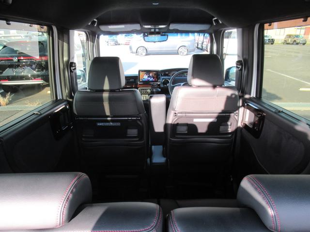 N-BOXカスタム Lターボ ギャザズナビ Bluetooth CD・DVD再生 フルセグTV バックカメラ 前後ドラレコ アドバンスドルームミラー 両側電動スライド シートヒーター 純正アルミホイール シートバックテーブル(50枚目)