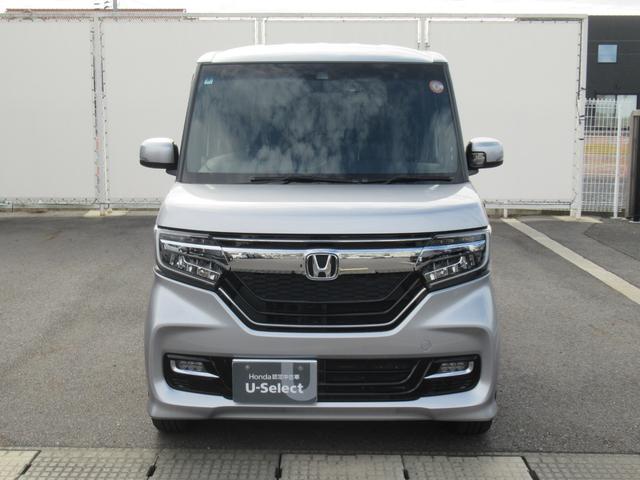 N-BOXカスタム G・Lターボホンダセンシング ギャザズナビ Bluetooth CD・DVD再生 フルセグTV バックカメラ 前後ドラレコ 両側電動スライド 後席モニター 後席ウィンドウフィルム LEDヘッドライト 純正アルミホイール(5枚目)