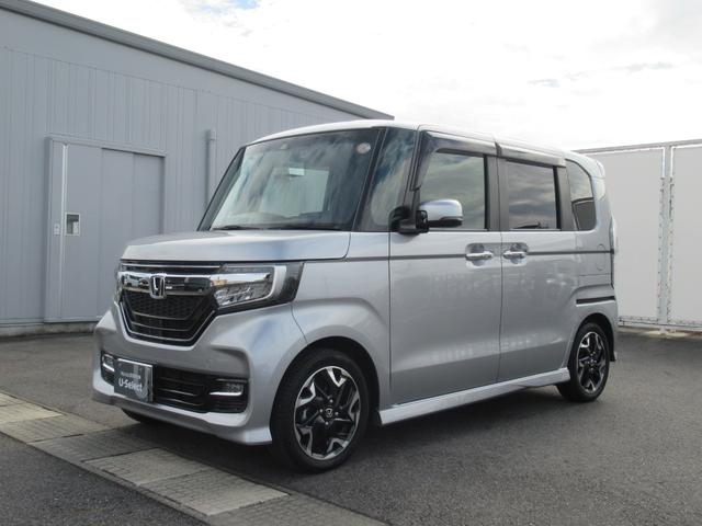 N-BOXカスタム G・Lターボホンダセンシング ギャザズナビ Bluetooth CD・DVD再生 フルセグTV バックカメラ 前後ドラレコ 両側電動スライド 後席モニター 後席ウィンドウフィルム LEDヘッドライト 純正アルミホイール(6枚目)