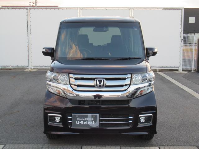 N-BOXカスタム G・ターボLパッケージ ギャザズナビ Bカメラ 前後ドラレコ 両側電動スライド HID アルミ(4枚目)