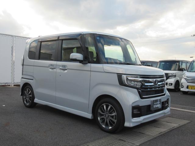 N-BOXカスタム L ギャザズナビ Bカメラ 前後ドラレコ 左側電動スライド シートヒーター 電子制御パーキングブレーキ ルーフコンソール(9枚目)