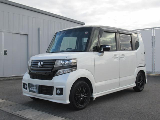 Ｎ－ＢＯＸカスタム ２トーンカラースタイルＧＳＳパッケージ　ギャザズナビ　Ｂカメラ　ドラレコ　後席モニター　両側電動スライド　ＣＴＢＡ　ＨＩＤ　アルミ（6枚目）