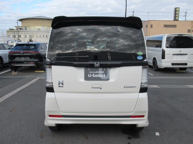 Ｎ－ＢＯＸカスタム ２トーンカラースタイルＧＳＳパッケージ　ギャザズナビ　Ｂカメラ　ドラレコ　後席モニター　両側電動スライド　ＣＴＢＡ　ＨＩＤ　アルミ（8枚目）