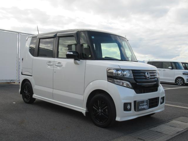 Ｎ－ＢＯＸカスタム ２トーンカラースタイルＧＳＳパッケージ　ギャザズナビ　Ｂカメラ　ドラレコ　後席モニター　両側電動スライド　ＣＴＢＡ　ＨＩＤ　アルミ（10枚目）
