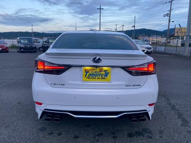 ＧＳ ＧＳ４５０ｈ　Ｆスポーツ　禁煙車　後期　サンルーフ　ＴＲＤ　フルエアロ　マフラー　三眼ＬＥＤライト　ドライブレコーダー　純正１９インチアルミ　クリアランスソナー　クルーズコントロール　セーフティセンス　シートヒーター＆エアコン（3枚目）