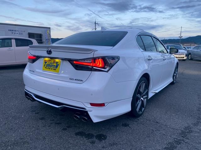 ＧＳ ＧＳ４５０ｈ　Ｆスポーツ　禁煙車　後期　サンルーフ　ＴＲＤ　フルエアロ　マフラー　三眼ＬＥＤライト　ドライブレコーダー　純正１９インチアルミ　クリアランスソナー　クルーズコントロール　セーフティセンス　シートヒーター＆エアコン（8枚目）