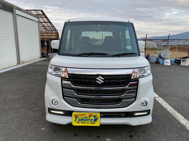 スペーシアカスタムＺ ターボ　禁煙車　ターボ車　８型ナビ　バックカメラ　ＴＶ（フルセグ）　Ｂｌｕｅｔｏｏｔｈ　車検令和９年７月まで　新品バッテリー交換　エンジンオイル＆エレメント交換　左側パワースライド　スマートキー　純正アルミ（2枚目）