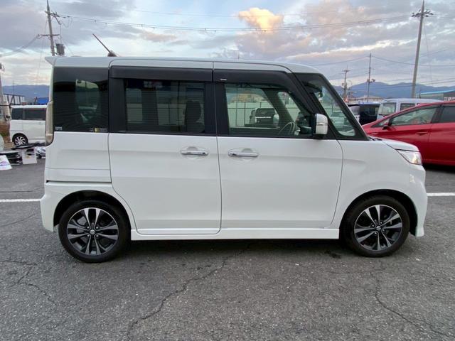 スペーシアカスタムＺ ターボ　禁煙車　ターボ車　８型ナビ　バックカメラ　ＴＶ（フルセグ）　Ｂｌｕｅｔｏｏｔｈ　車検令和９年７月まで　新品バッテリー交換　エンジンオイル＆エレメント交換　左側パワースライド　スマートキー　純正アルミ（4枚目）