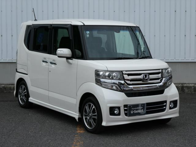 N-BOXカスタム G・Lパッケージ 純正ナビ・バックカメラ・ETC付 左右パワースライド サイドエアバック アイドリングストップ車 禁煙車両 1オーナー ナビ・TV スマキ- フロントベンチシート 地デジTV パワーウィンドウ パワステ(14枚目)