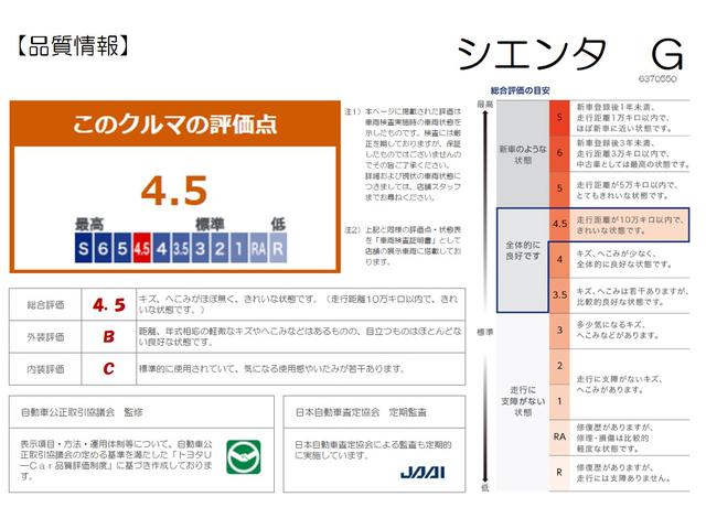 シエンタ Ｇ　両側パワースライド　踏み間違い加速抑制　ディーラー保証１年走行距離無制限　トヨタ認定中古車　ディスプレイオーディオ　全方位モニタ　バックカメラ　ＥＴＣ　ＬＥＤヘッドランプ　シートヒーター（12枚目）