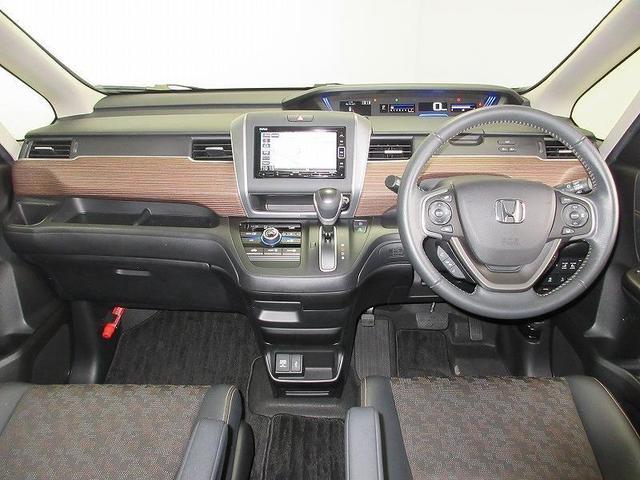 フリード クロスター・ホンダセンシング 両側パワースライド 踏み間違い加速抑制 ディーラー保証1年付き走行距離無制限 ナビ フルセグ バックカメラ CD再生 ETC スマートキー 純正アルミホイール ワンオーナー(34枚目)