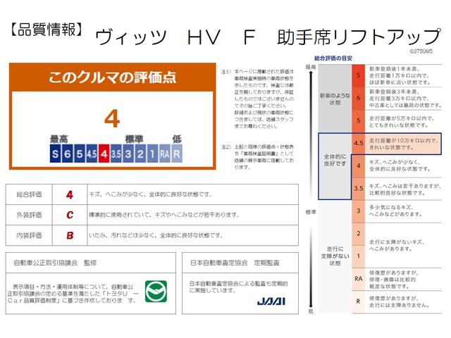 ヴィッツ ＨＶ　Ｆジョシュセキリフト　踏み間違い加速抑制　　ディーラー保証１年　走行距離無制限　トヨタ認定中古車　ＣＤ再生　サポカー　ＬＤＡ　ＰＫＳＢ　クリアランスソナー（14枚目）