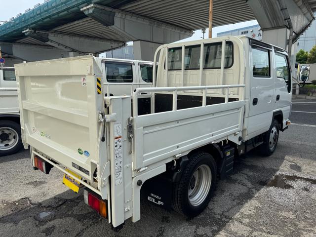 エルフトラック パワーゲート付　Ｗキャブ　４ＷＤ　幌取付可能　１．４５ｔ　ＡＴ　１．４５ｔ　極東パワーゲート６００ｋｇ　４ＷＤ　幌取付可能　ｍｏｂｉｌｅｙｅモービルアイ搭載　安全運転圃場装置　バックカメラ　Ｂｌｕｅｔｏｏｔｈ　Ｗタイヤ　ＥＴＣ　走行１７０００キロ台（5枚目）