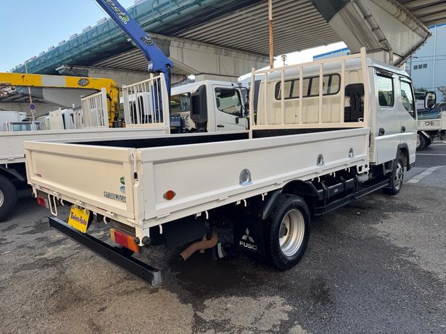 キャンター AT 2トン Wキャブ ワイドロング 荷台板張り 荷台塗装済 ナビ リアヒーター・クーラー ダブルエアコン 両側電格ミラー 乗車定員7人 ETC 8t限定中型免許 車両重量2870kg 車両総重量5255kg 荷寸335×191×38 外寸618×200×226(7枚目)