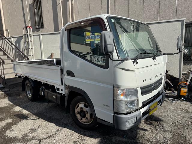 キャンター MT5 2トン 全低床平ボディ 標準ボディ 荷台板張り ナビ Bluetooth TV 前後ドライブレコーダー 電格格納ミラー 5t限定準中型免許 車両重量2160kg 車両総重量4325kg 荷寸312×160×197 外寸469×169×197(2枚目)