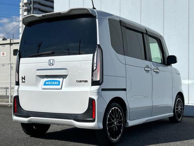 Ｎ－ＢＯＸカスタム ターボコーディネートスタイルモノトーン　保証書／純正　８インチ　ナビ／ホンダセンシング／両側電動スライドドア／シートヒーター　前席／車線逸脱防止支援システム／シート　合皮／パーキングアシスト　バックガイド／ヘッドランプ　ＬＥＤ　ターボ（3枚目）