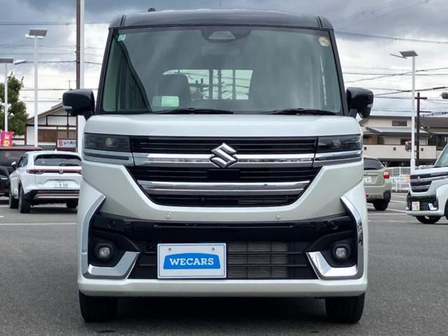 スペーシアカスタム ハイブリッドＸＳターボ　保証書／純正　９インチ　メモリーナビ／セーフティサポート（スズキ）／両側電動スライドドア／シートヒーター　前席／全方位モニター／車線逸脱防止支援システム／ヘッドランプ　ＬＥＤ　ターボ　全周囲カメラ（45枚目）