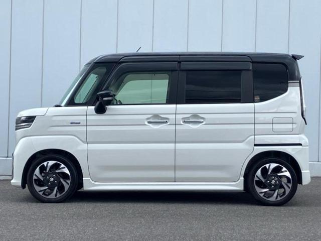 スペーシアカスタム ハイブリッドＸＳターボ　新品タイヤ／保証書／純正　９インチ　ＳＤナビ／セーフティサポート（スズキ）／両側電動スライドドア／シートヒーター　前席／全方位モニター用カメラ／車線逸脱防止支援システム／シート　ハーフレザー　ターボ（2枚目）