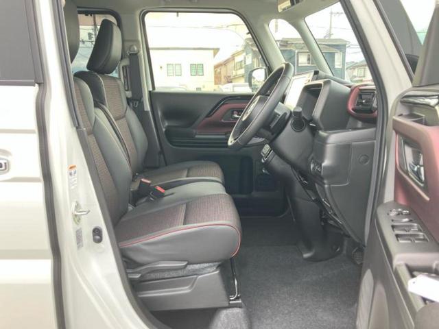 スペーシアカスタム ハイブリッドＸＳターボ　新品タイヤ／保証書／純正　９インチ　ＳＤナビ／セーフティサポート（スズキ）／両側電動スライドドア／シートヒーター　前席／全方位モニター用カメラ／車線逸脱防止支援システム／シート　ハーフレザー　ターボ（4枚目）