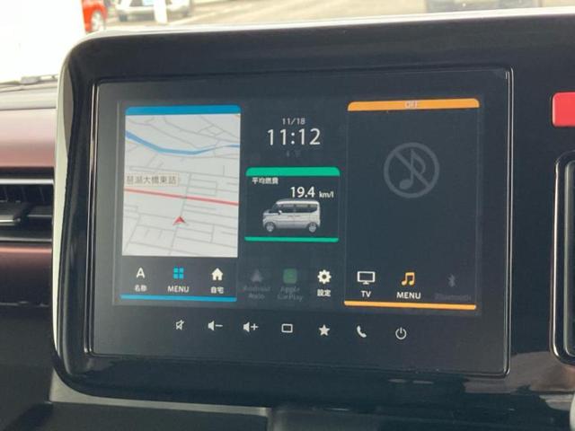 スペーシアカスタム ハイブリッドＸＳターボ　新品タイヤ／保証書／純正　９インチ　ＳＤナビ／セーフティサポート（スズキ）／両側電動スライドドア／シートヒーター　前席／全方位モニター用カメラ／車線逸脱防止支援システム／シート　ハーフレザー　ターボ（9枚目）