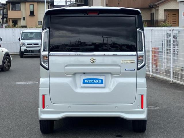 スペーシアカスタム ハイブリッドＸＳターボ　新品タイヤ／保証書／純正　９インチ　ＳＤナビ／セーフティサポート（スズキ）／両側電動スライドドア／シートヒーター　前席／全方位モニター用カメラ／車線逸脱防止支援システム／シート　ハーフレザー　ターボ（47枚目）