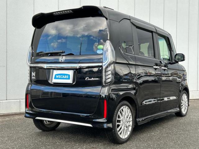 N-BOXカスタム L・ターボ 新品タイヤ/保証書/社外 SDナビ/ホンダセンシング/両側電動スライドドア/シートヒーター 前席/車線逸脱防止支援システム/シート ハーフレザー/ドライブレコーダー 前後/ヘッドランプ LED ターボ(3枚目)