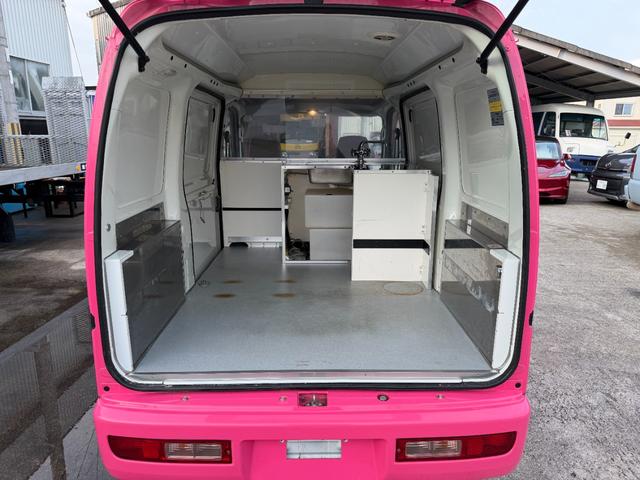 ハイゼットカーゴ キッチンカー仕様４ＷＤ２シーターブラインド　４ＷＤキッチンカー仕様　Ｗシンク　給排水タンク　電動給水ポンプ　換気扇　パッションピンク　バッテリーカットスイッチ（76枚目）