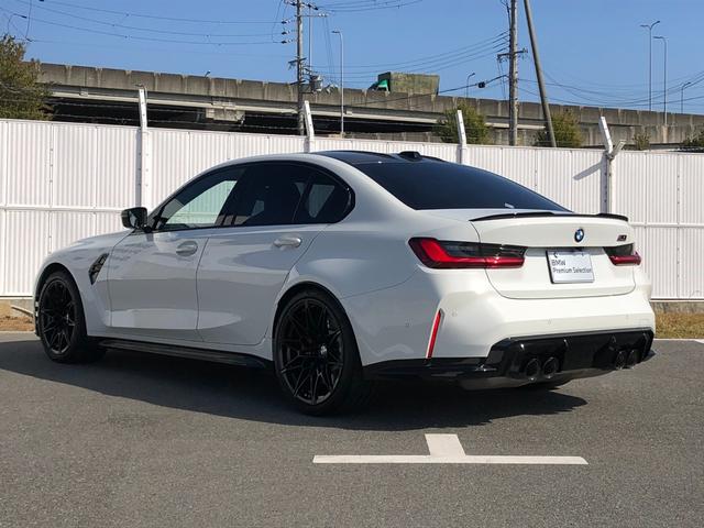 M3 M3セダン コンペティション M xDrive 2年保証付 HUD 黒革 Vシート H/K Mブレーキ 電動シートH ACC 地デジ 全周囲 レーザーライト 19/20インチAW アンビエント Rフィルム 弊社下取り車 ワンオーナー 認定中古車(7枚目)