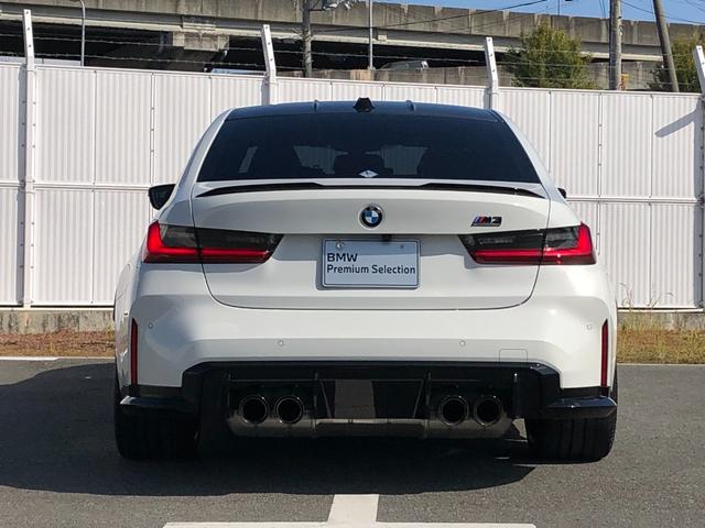 M3 M3セダン コンペティション M xDrive 2年保証付 HUD 黒革 Vシート H/K Mブレーキ 電動シートH ACC 地デジ 全周囲 レーザーライト 19/20インチAW アンビエント Rフィルム 弊社下取り車 ワンオーナー 認定中古車(8枚目)