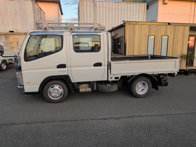 キャンター Ｗキャブ全低床　２トン積載！　Ｗキャブ！　トラック　低床！　ディーゼルターボ！　全長４６９０　幅１６９０　荷台寸法２１００　１６００　６ＡＴ！　三方開き！（11枚目）