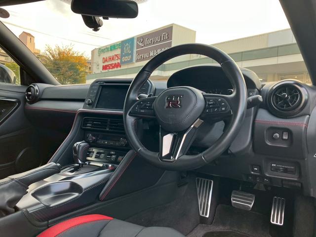GT-R ブラックエディション MY19 室内展示 Pガラス サッチャム盗難防止 純正ナビ ドラレコ ETC RECAROシート BOSEサウンド シートヒーター 純正ナビ バックモニター クルコン 20インチAW 可変バルブ(11枚目)