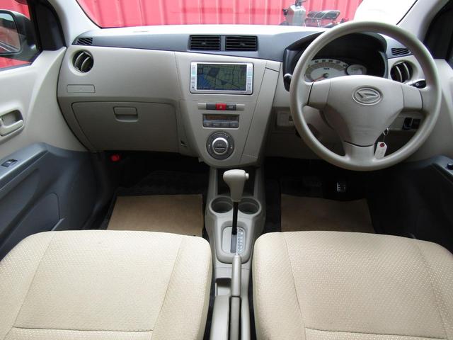 ミラ Ｘ　純正ＤＶＤナビ・ワンセグ・バックカメラ・オートエアコン・プライバシーガラス・キーレス・電格ミラー・マットバイザー（5枚目）