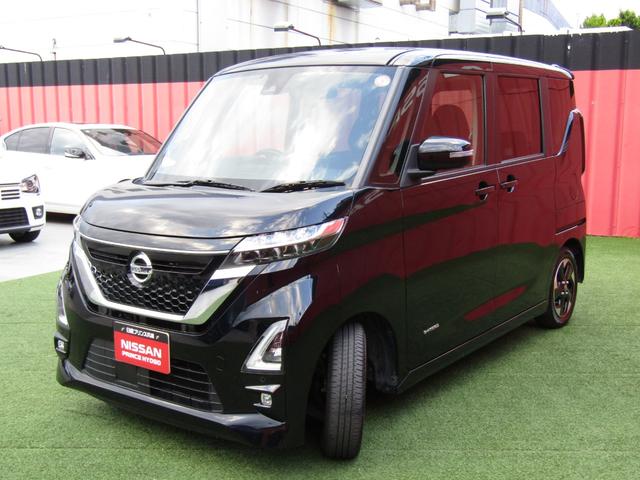 ルークス ハイウェイスター　Ｘ　純正メモリーナビ・フルセグ・左パワースライドドア・ＬＥＤライト・アラウンドビュー・エマージェンシーブレーキ・車線逸脱・ＥＴＣ・インテリキー・プライバシーガラス・純正１４インチアルミ・レンタアップ（28枚目）