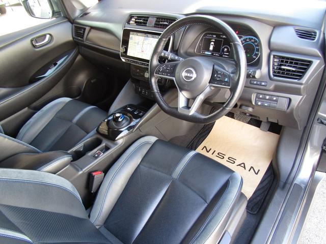 リーフ e+ G プロパイロット・メーカーナビ・フルセグ・アラウンドビュー・レザーシート・BOSE・シートヒーター・LEDライト・前後ドラレコ・エマブレ・スマートルームミラー・セキュリティセーフティPKG・ETC(6枚目)