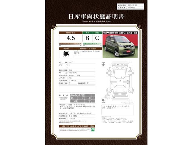 車両状態評価書