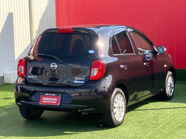 マーチ ボレロ　メモリーナビ・地デジ・エマージェンシーブレーキ・バックカメラ・踏み間違え・車線逸脱警報・ドラレコ・前後ソナー・オートライト・ＥＴＣ・１４インチアルミ（3枚目）