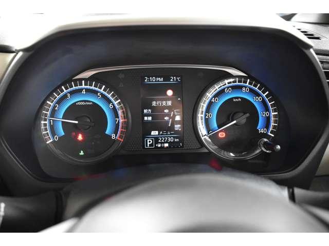 視認性の良いメーターで、必要な情報が一目でわかります！