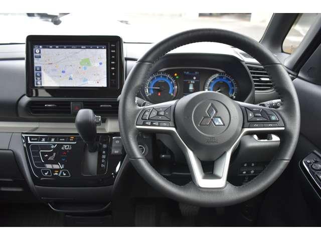 デリカミニ T プレミアム 9型ナビゲーション ETC2.0 オールウェザーマット 衝突軽減装置 ターボエンジン ナビTV 寒冷地 パワステ フルタイム4WD エアバッグ ESC サイドカメラ クルコン インテリキー キーフリー(14枚目)