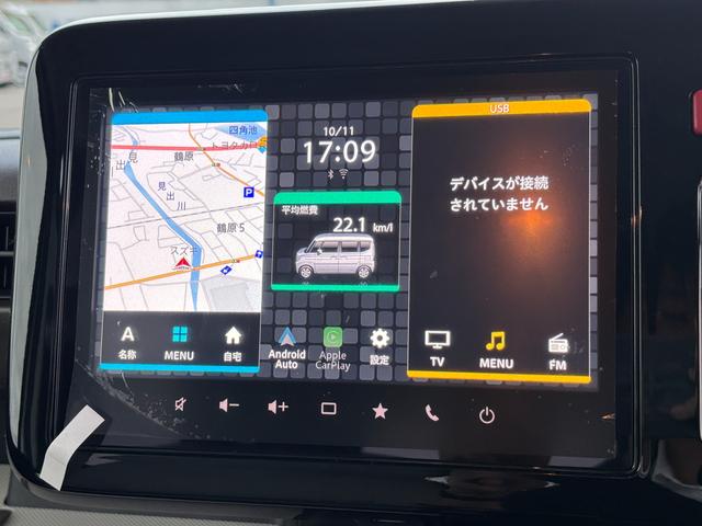 スペーシア ＨＹＢＲＩＤ　Ｘ　全方位カメラナビ／メーカー保証　電動スライドドア／助手席アンダーボックス／電動格納ミラー／プッシュスタート／シートヒーター／前後誤発進抑制システム／リヤパーキングセンサー／アイドリングストップ／横滑り防止機能／フロアマット（37枚目）